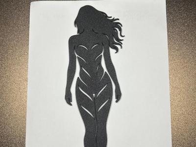 Sexy Wall Art Female Silhouette