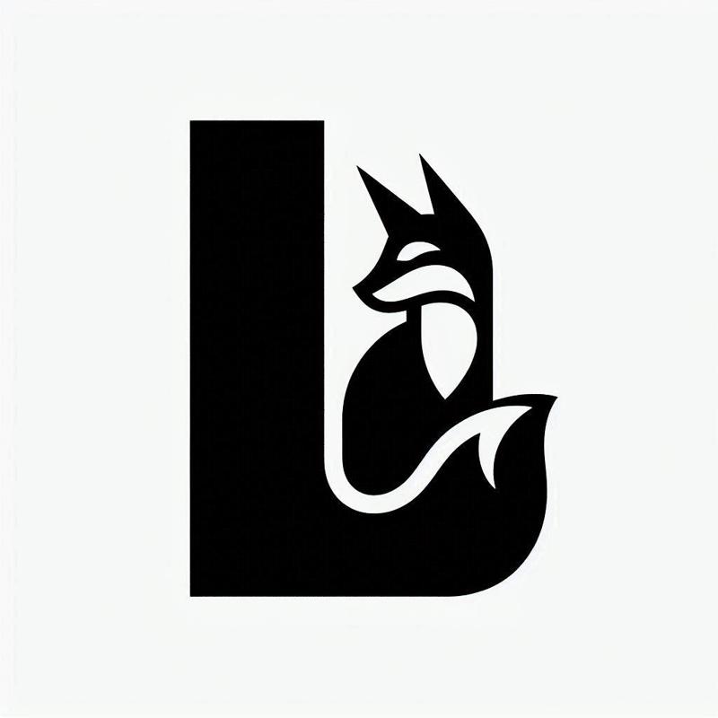 Fox alphabet: Letter L (version 4)