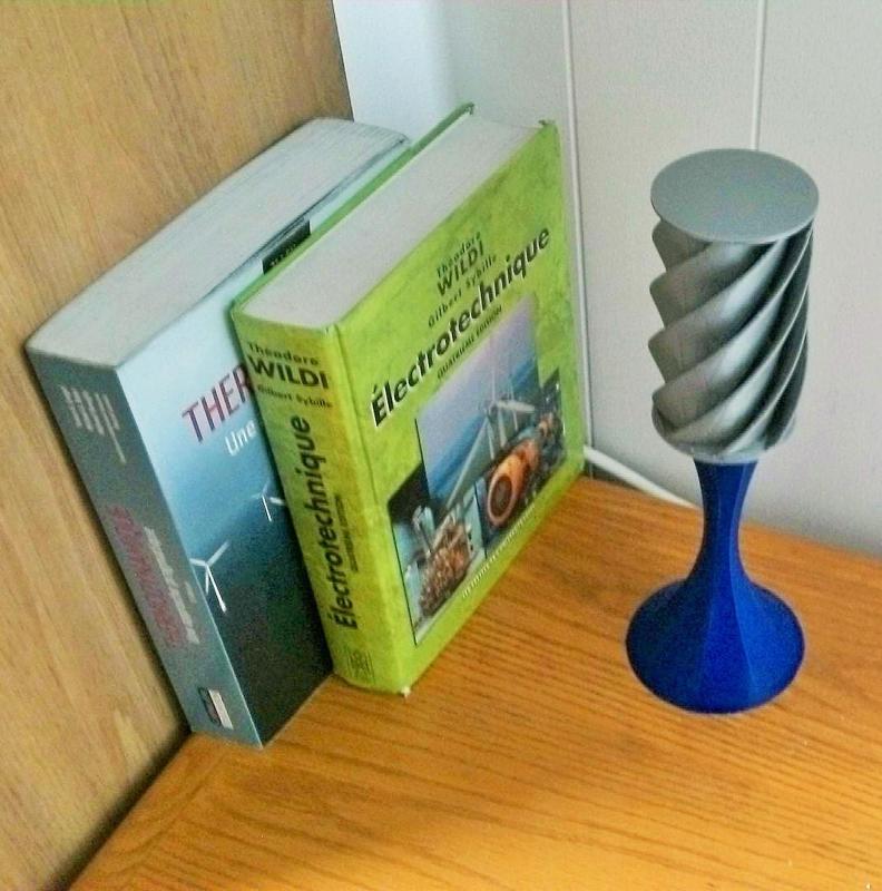 Kinetic Mood Lamp Vertical Wind Turbine Model (VAWT)