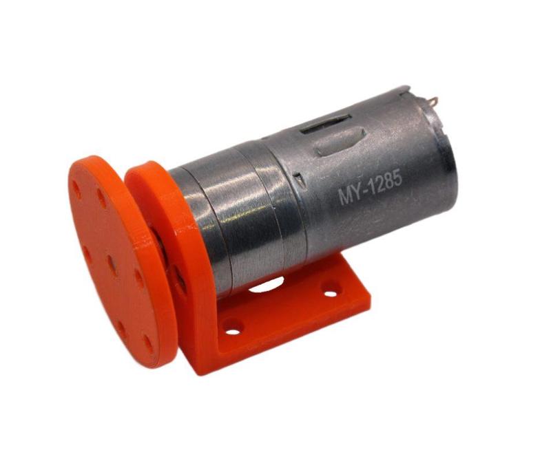 Držák a příruba (spojka na hřídel) pro motor s převodovkou GA25/JGA25 (motor mount and coupling)