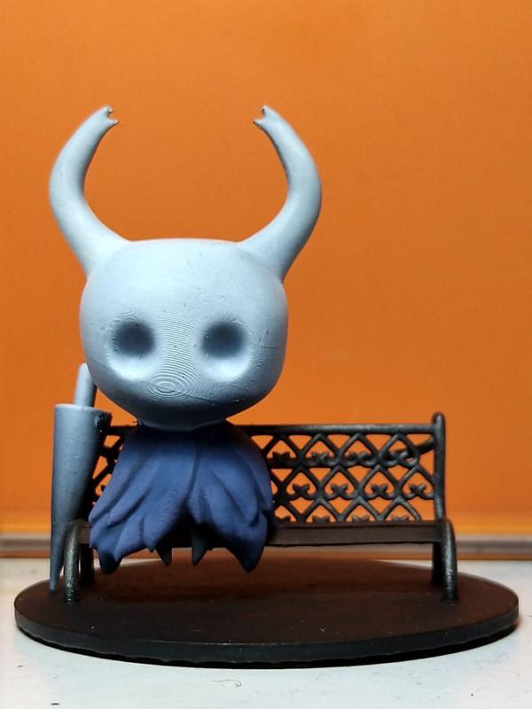 Hollow Knight: The Knight on Bench