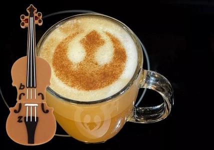 STAR WARS sign - coffee stencil