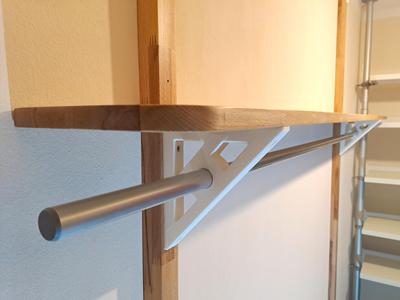 Heavy-Duty Shelf Bracket with 25 mm Rod
