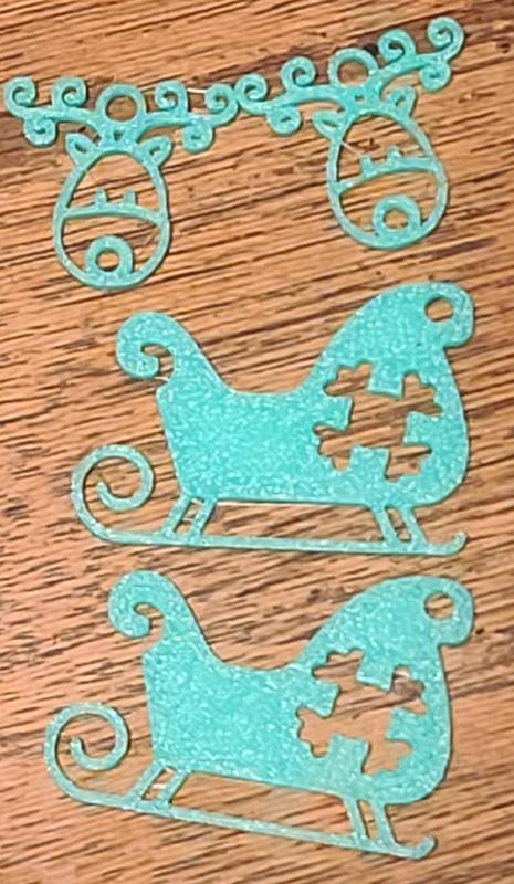 Reindeer and Sleigh Earrings