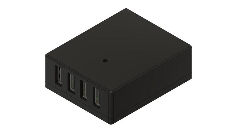 4 port USB charger enclosure