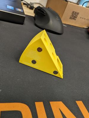 Swiss Cheese Fridge Magnet - Remix