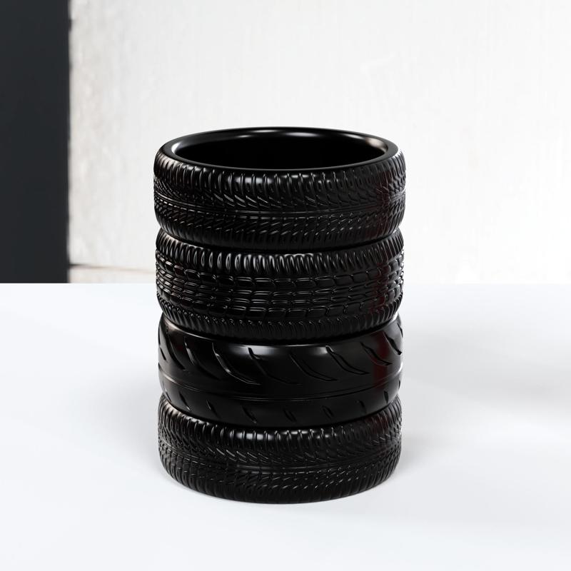 Tire stack penholder,Tire flower pot,Tire vase