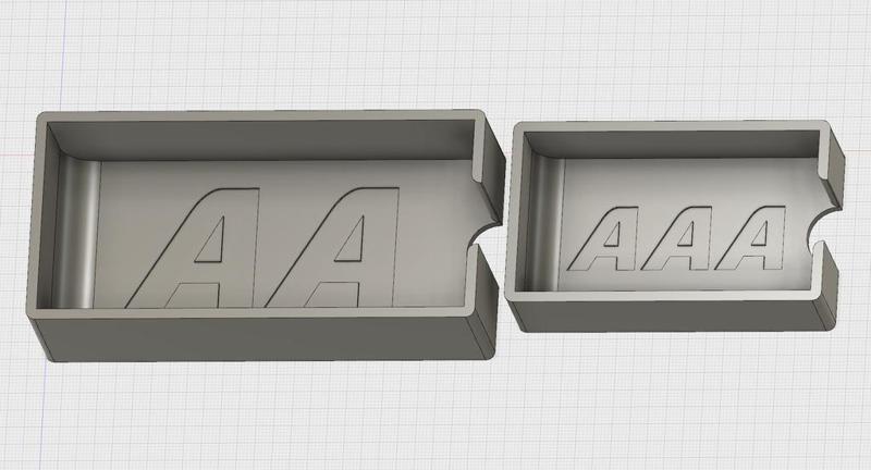 Batteries containers