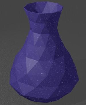 Low poly vase