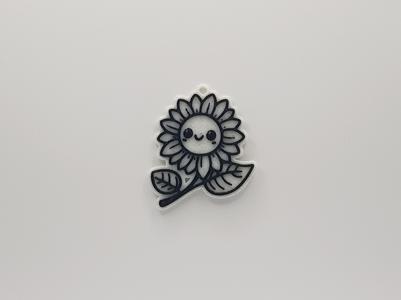 Cute Sunflower Keychain