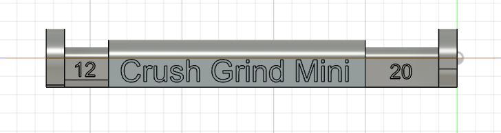 test pin crush grind mini