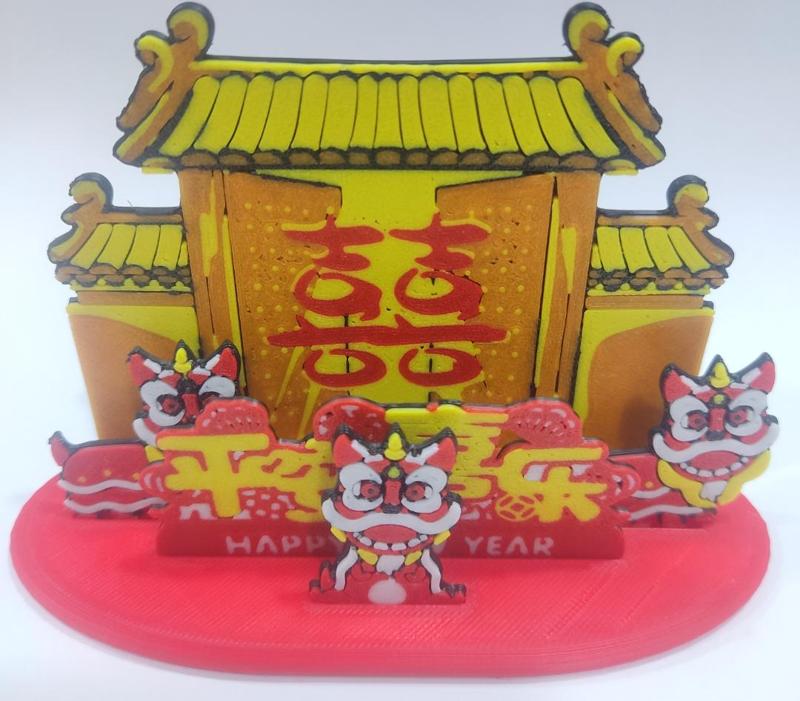 Chinese New Year 3D display stand