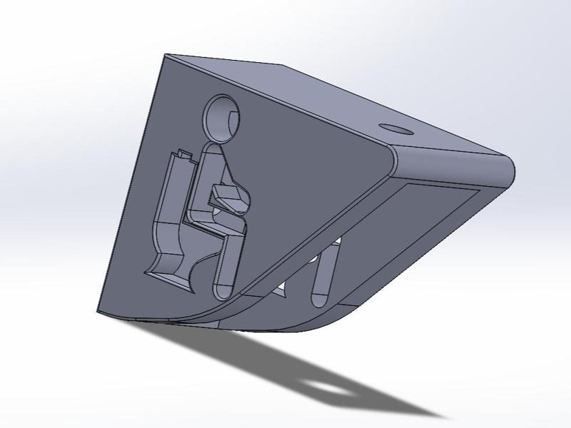 Fun toilet shelf support