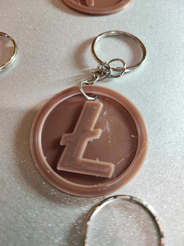 Litecoin cryptocurrency keychain