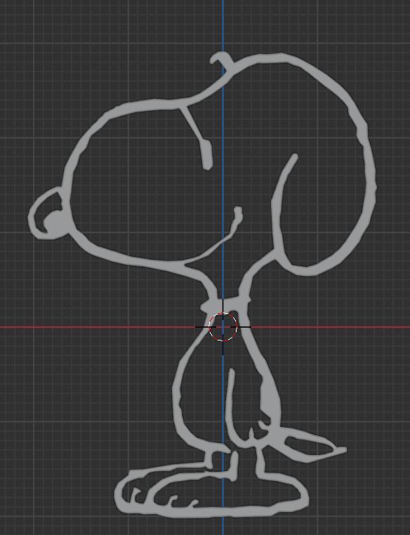 Snoopy outline