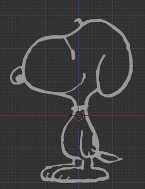 Snoopy outline