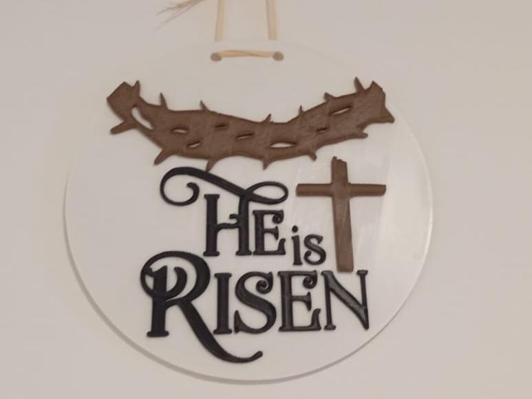 He is Risen wall hanging Jesus Easter 