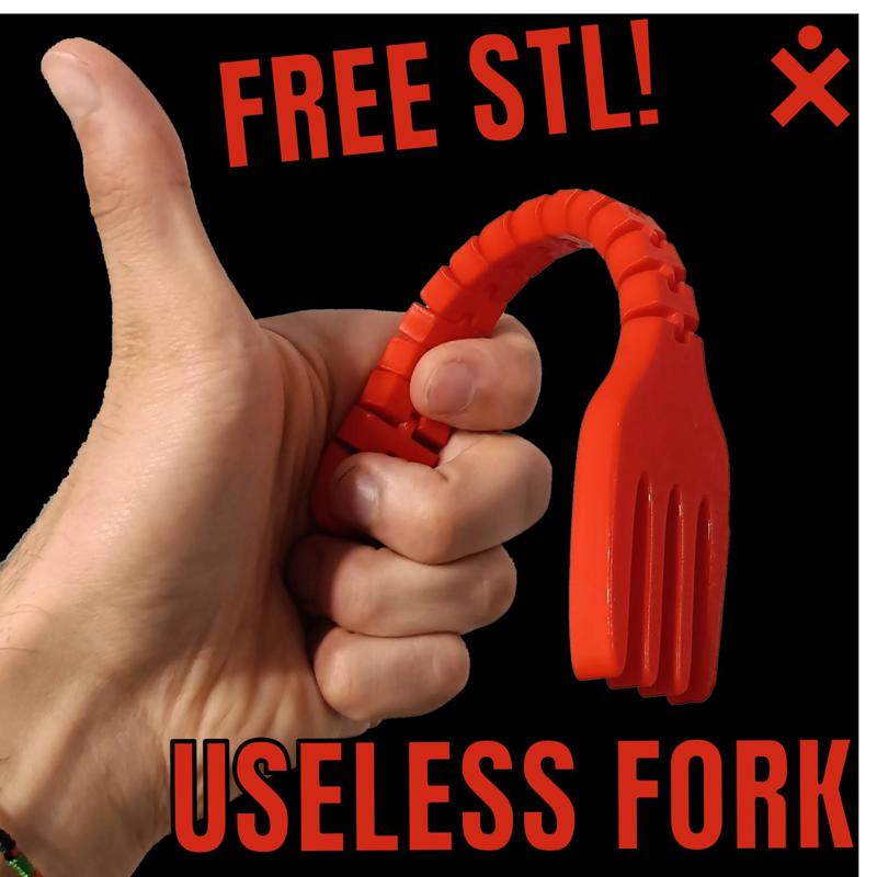 USELESS FORK - FLEXI STL BY FORBIDDEN MINIATURES