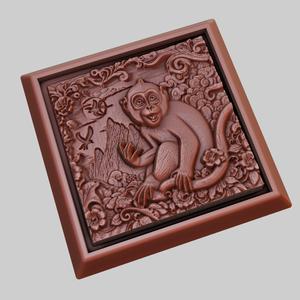 Monkey Animal 3D Model for CNC Router Laser & 3D Printer