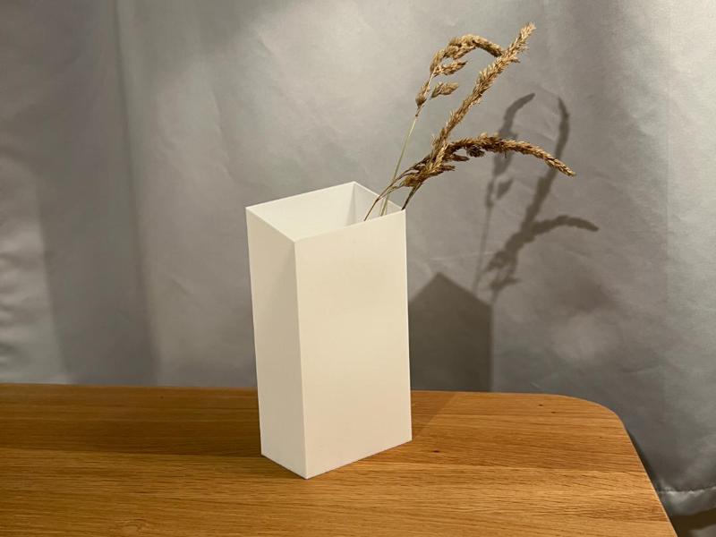 Tilted Square Vase