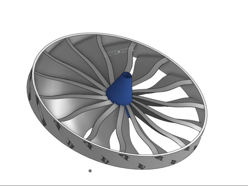 Jet engine (housing in print profiles)