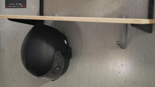 Motorcycle Helmet Shelf Hanger