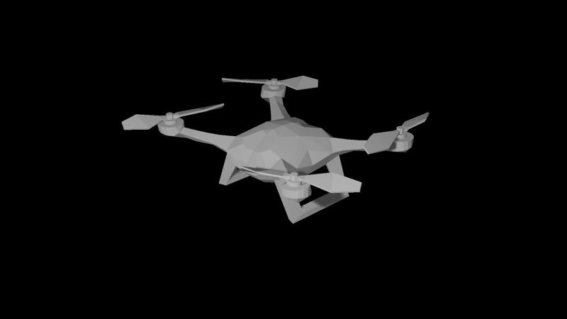 Low Poly Drone / Low Poly Quadcopter