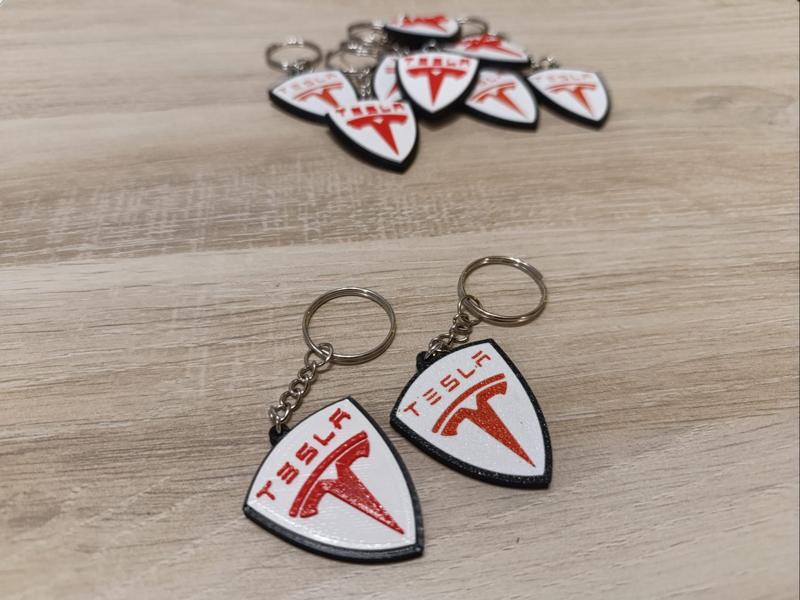 Tesla keychain