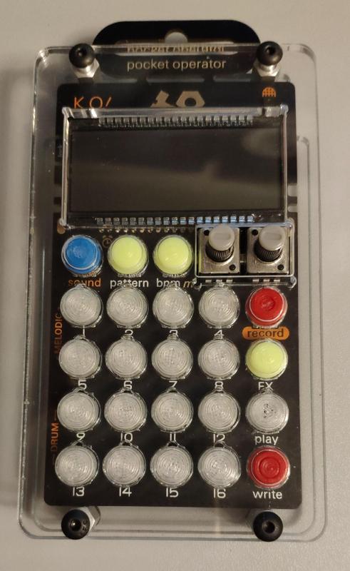 po acrillic case button