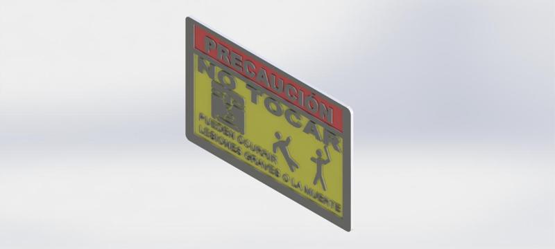 Dont touch sign (spanish)