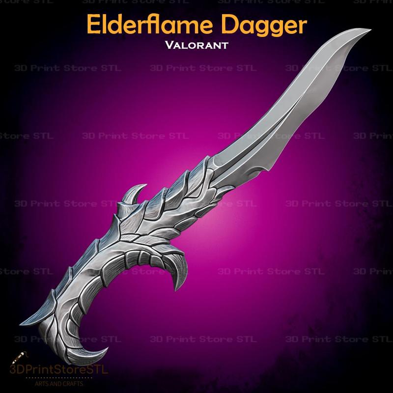 Elderflame Dagger Cosplay Valorant - STL File