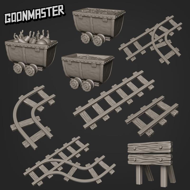 Mine Tracks and Mine Carts