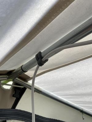 Tent pole cable clips (22mm, 24mm, 25mm)