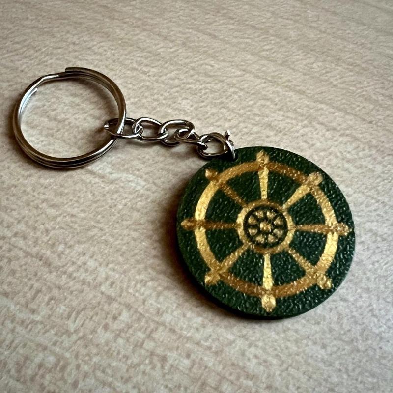 The Dharma Wheel key chain