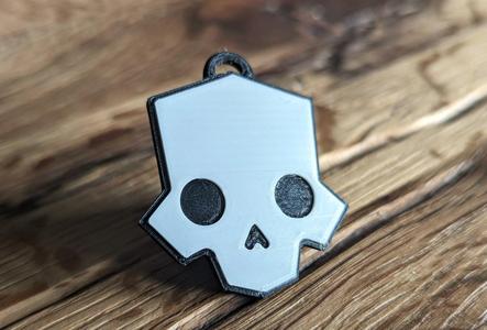 Helldivers Skull Keyring