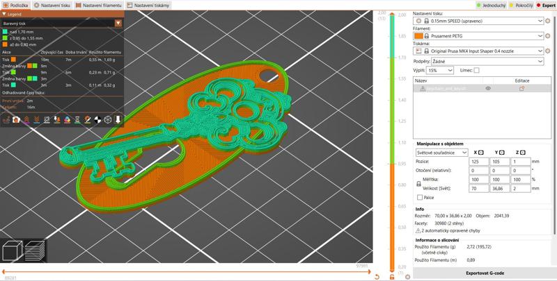 Key like keychain or brooch