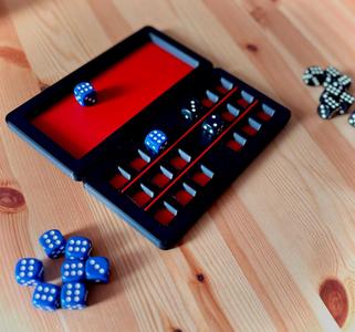 Knucklebones Dice Case and Gameboard
