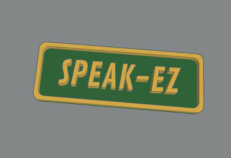Small Speak-EZ (Speakeasy) Bar Signage