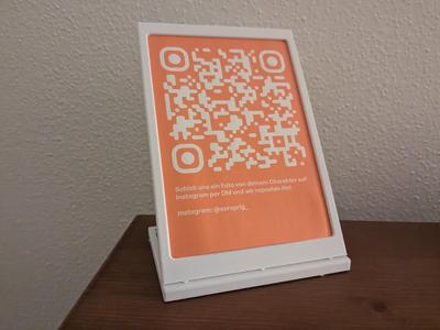 Exhibition Sign Holder / Din A6 Paper Stand-Up