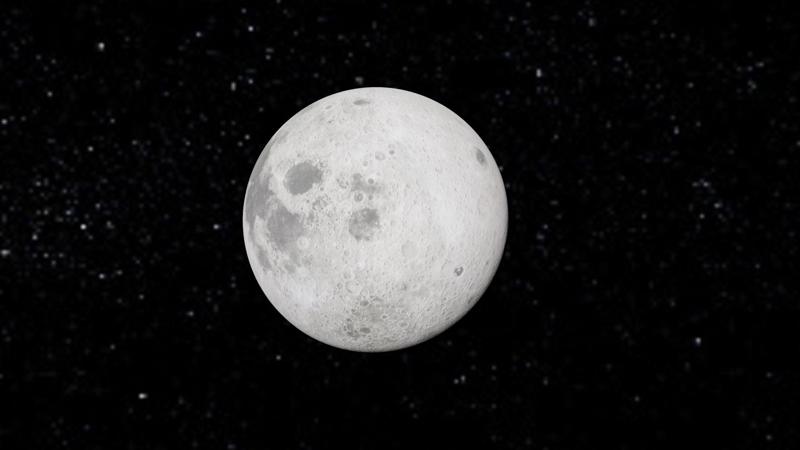 Realistic 3D Moon