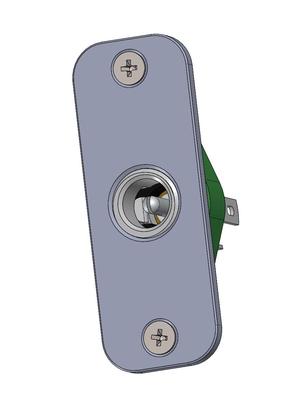 DC barrel jack mount 5.5 x 2.1 38x10