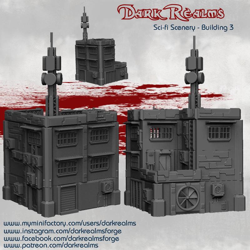 Dark Realms Sci-Fi Scenery - Building 3