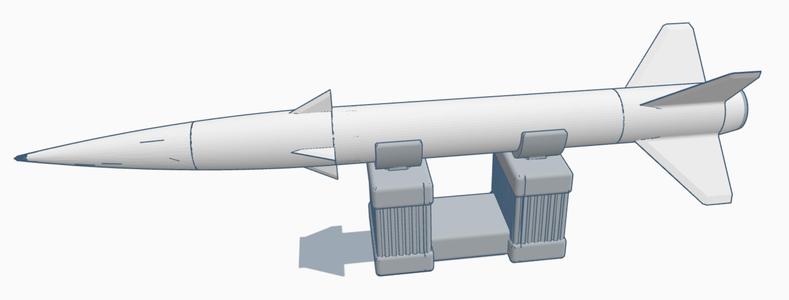 Classic Design 4-in Model Rocket Display Stand