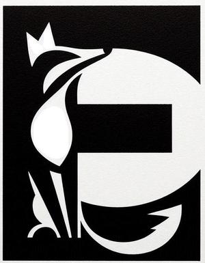 Fox alphabet: Letter E (version 6)