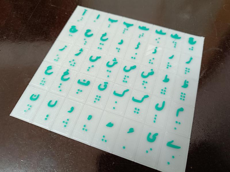 Urdu Braille Alphabet