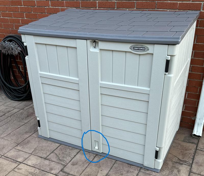 Suncast Horizonal Shed Foot Latch