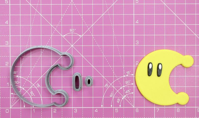 Mario Moon Multipiece Fondant Cookie Cutter Set Multiple Sizes