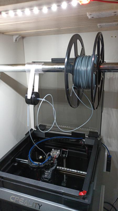 filament guide, guia de filamento