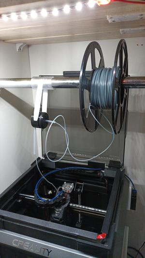 filament guide, guia de filamento