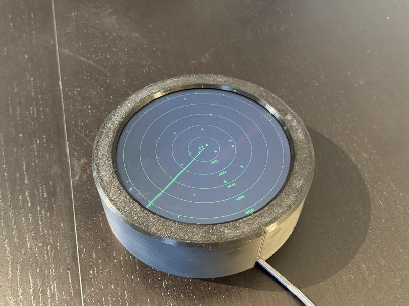 Case for round Waveshare 5in Display